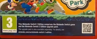 Super Mario Bros. Wonder, the PEGI square on its front