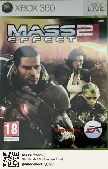 Mass Effect 2 Xbox 360, France box front