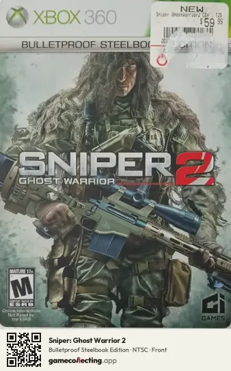 Sniper: Ghost Warrior 2 Xbox 360, NTSC box front