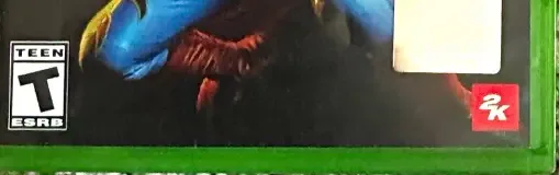 WWE 2K22, the ESRB box on its front