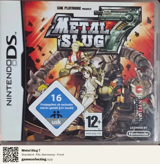 Metal Slug 7 Nintendo DS, Germany box front