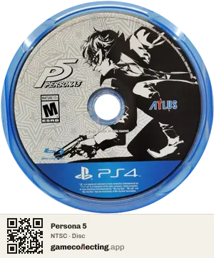 Persona 5 PlayStation 4, NTSC disc
