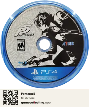 Persona 5 PlayStation 4, NTSC disc