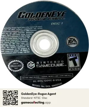 GoldenEye: Rogue Agent Nintendo GameCube, NTSC disc