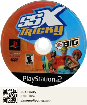 SSX Tricky PlayStation 2, NTSC disc
