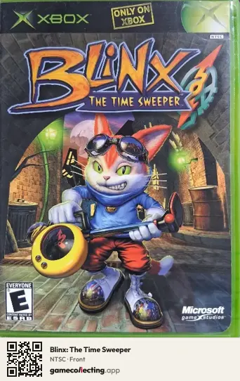 Blinx: The Time Sweeper Xbox, NTSC box front