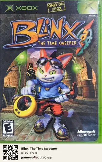 Blinx: The Time Sweeper Xbox, NTSC box front