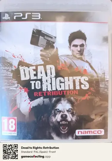 Dead to Rights: Retribution PlayStation 3, Spain box front