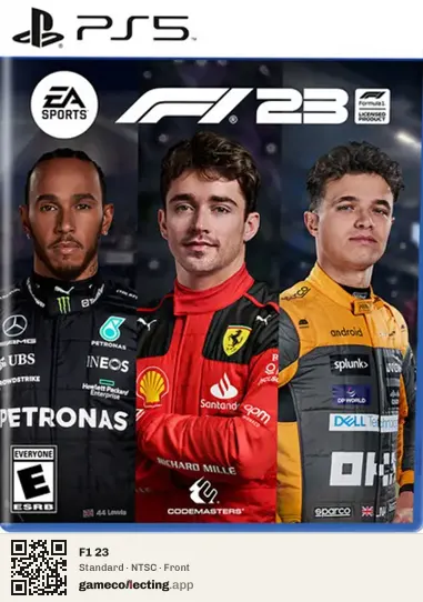 F1 23 PlayStation 5, NTSC box front
