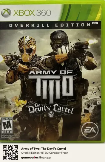 Army of Two: The Devil's Cartel Xbox 360, Canada box front