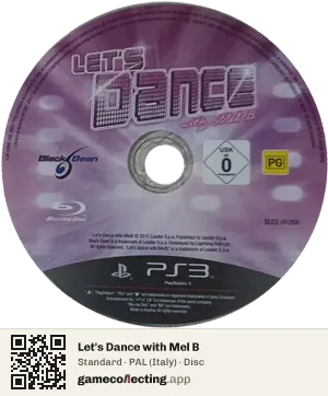 Let's Dance with Mel B PlayStation 3, PAL disc