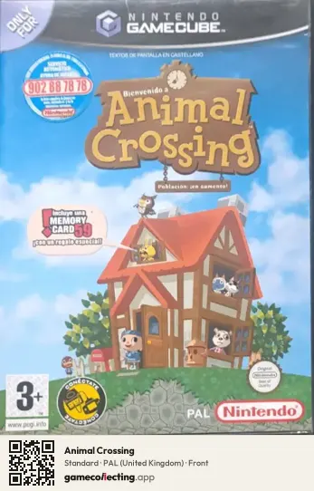 Animal Crossing Nintendo GameCube, United Kingdom box front