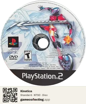 Kinetica PlayStation 2, NTSC disc