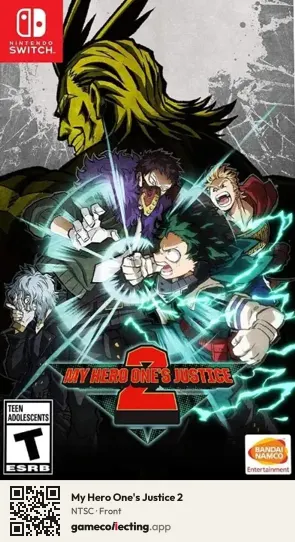 My Hero One's Justice 2 Nintendo Switch, NTSC box front