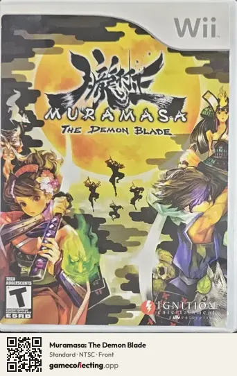 Muramasa: The Demon Blade Nintendo Wii, NTSC box front
