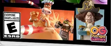 Chicken Run: Eggstraction, the ESRB box on its front