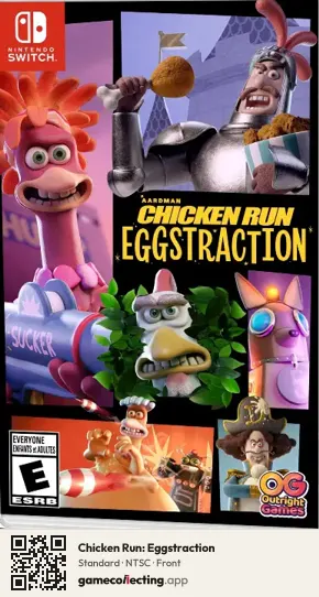 Chicken Run: Eggstraction Nintendo Switch, NTSC box front