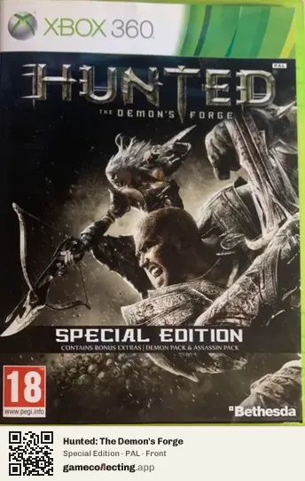 Hunted: The Demon's Forge Xbox 360, PAL box front