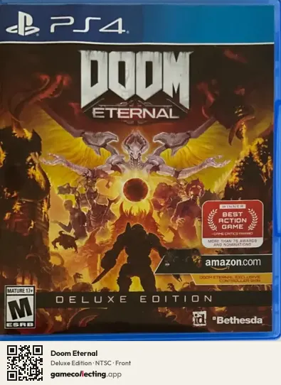 Doom Eternal PlayStation 4, NTSC box front