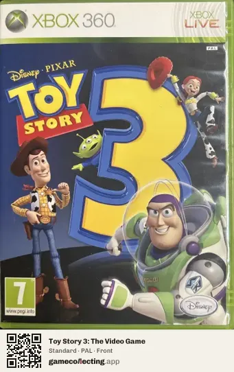 Toy Story 3: The Video Game Xbox 360, PAL box front