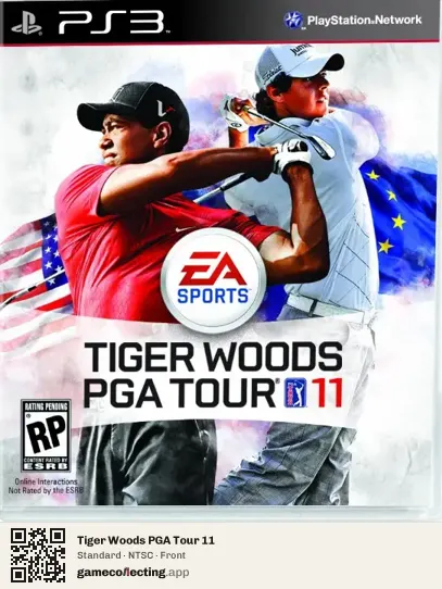 Tiger Woods PGA Tour 11 PlayStation 3, NTSC box front