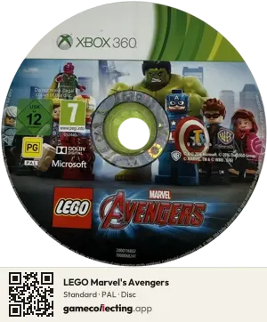 LEGO Marvel's Avengers Xbox 360, PAL disc
