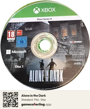 Alone in the Dark Xbox Series X, PAL disc