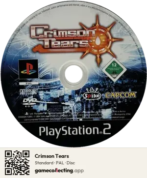 Crimson Tears PlayStation 2, PAL disc