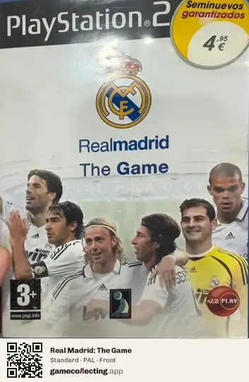 Real Madrid: The Game PlayStation 2, PAL box front