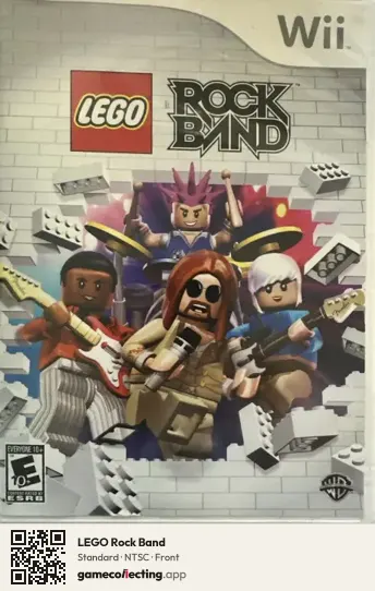 LEGO Rock Band Nintendo Wii, NTSC box front