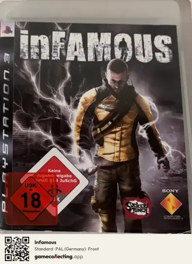 Infamous PlayStation 3, Germany box front