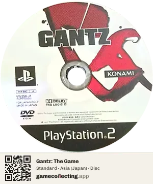 Gantz: The Game PlayStation 2, Asia disc