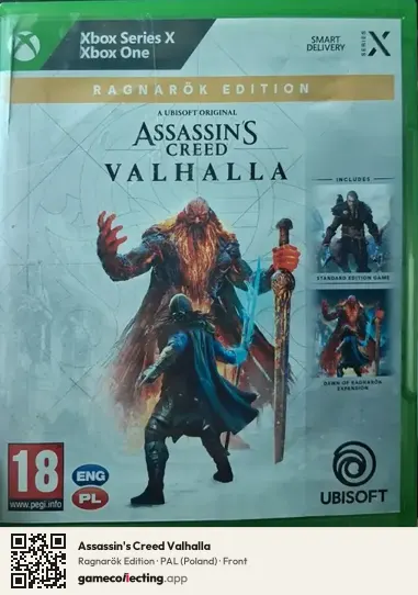 Assassin's Creed Valhalla Xbox Series X, Poland box front