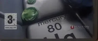 Mercury Meltdown, the PEGI square on its front