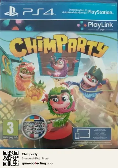 Chimparty PlayStation 4, PAL box front