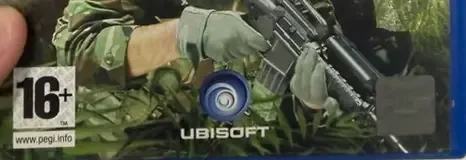 Tom Clancy's Ghost Recon: Jungle Storm, the PEGI square on its front