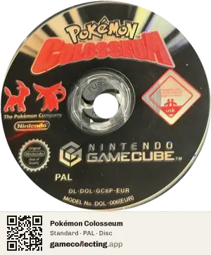 Pokémon Colosseum Nintendo GameCube, PAL disc