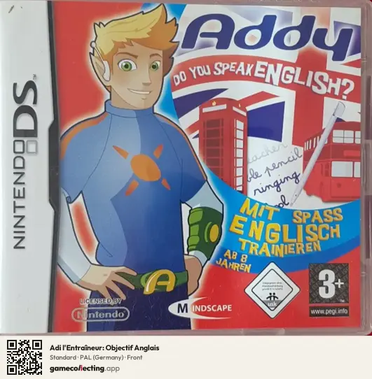 Adi l'Entraîneur: Objectif Anglais Nintendo DS, Germany box front