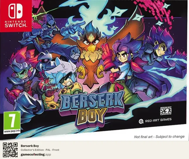 Berserk Boy Nintendo Switch, PAL box front