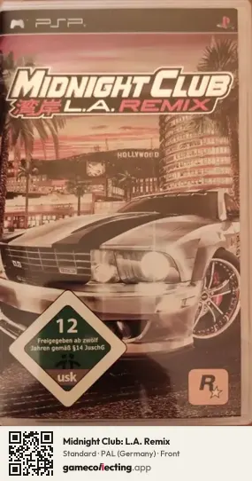 Midnight Club: L.A. Remix PlayStation Portable, Germany box front