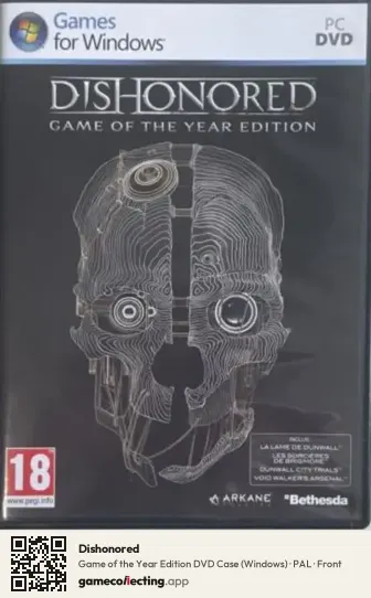 Dishonored Computer, PAL box front