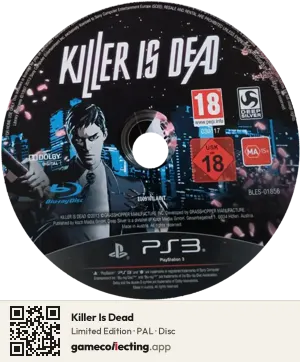Killer Is Dead PlayStation 3, PAL disc