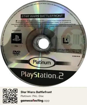 Star Wars: Battlefront PlayStation 2, PAL disc