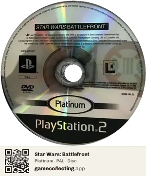 Star Wars: Battlefront PlayStation 2, PAL disc