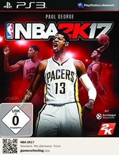NBA 2K17 PlayStation 3, Germany box front
