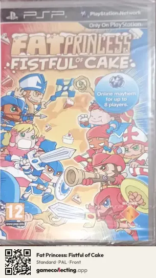 Fat Princess: Fistful of Cake PlayStation Portable, PAL box front
