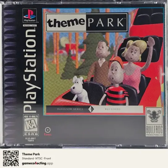 Theme Park PlayStation, NTSC box front