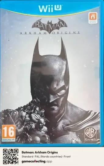 Batman: Arkham Origins Nintendo Wii U, Nordic countries box front