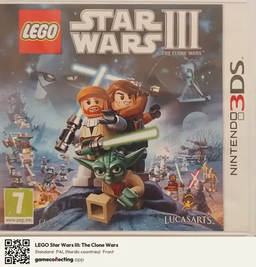 LEGO Star Wars III: The Clone Wars Nintendo 3DS, Nordic countries box front