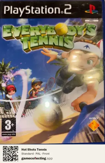Hot Shots Tennis PlayStation 2, PAL box front